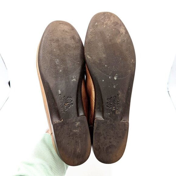 SAS Simplify Women's 8 (38.5) Metallic ROSE GOLD Slip On Moc Toe Comfort Loafer - Picture 5 of 5